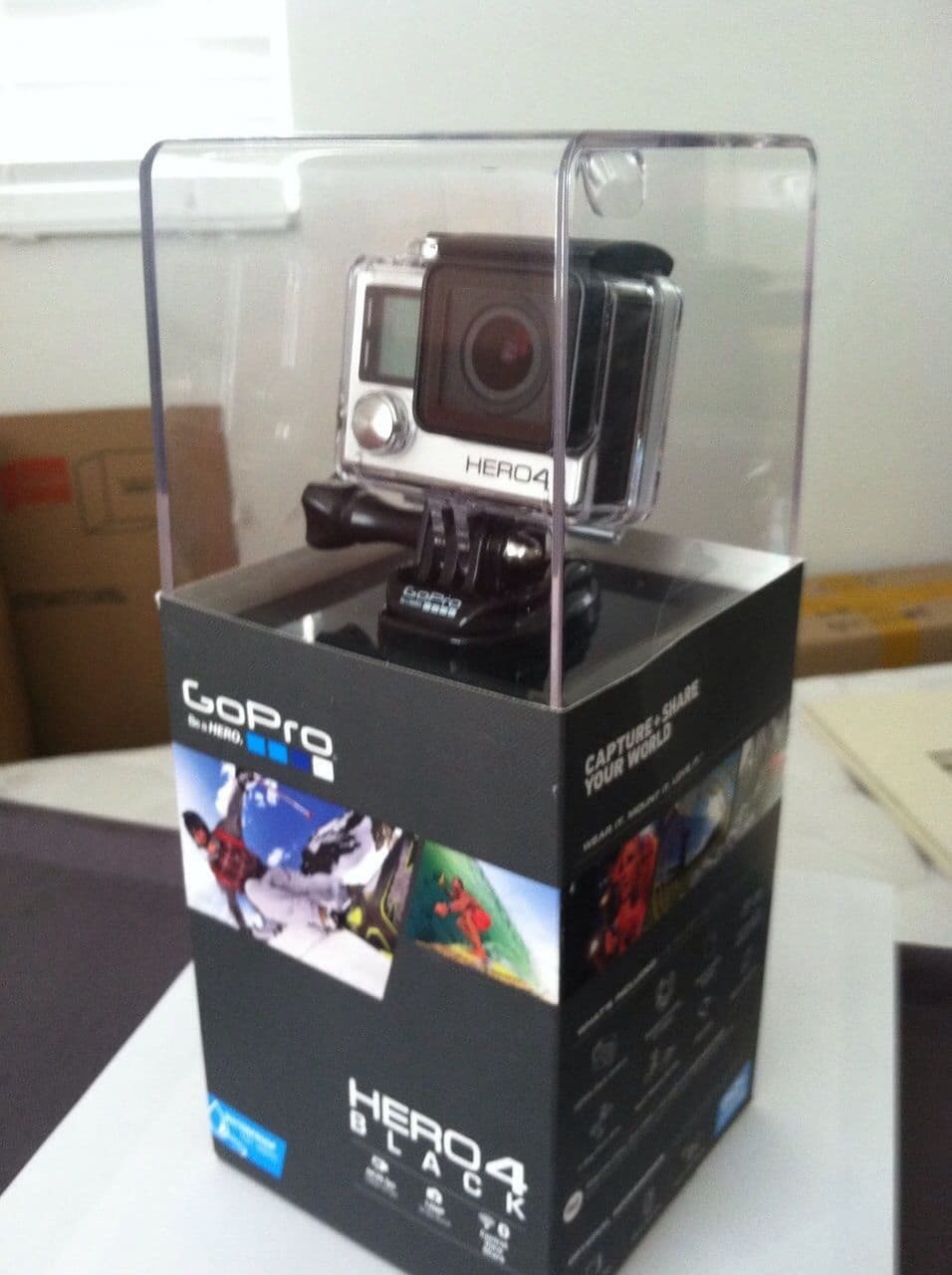 New GoPro HD Hero4 Black Edition Hero 4 CHDHX-401 4K 12MP Ca